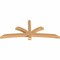 Ekena Millwork Davenport Timber Gable Bracket, Western Red Cedar, 72"W x 30"H x 3 1/2"D x 3 1/2"F, 10/12 Pitch GBW072X30X0404DAV00SWR - alternate 4
